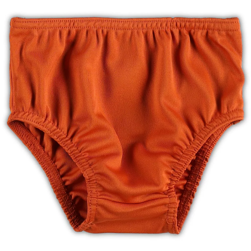 Girls Toddler Texas Orange Texas Longhorns Cheer Captain Jumper Dress & Bloomers Set 3 Girls Toddler Texas Orange Texas Longhorns Cheer Captain Jumper Dress & Bloomers Set - Image 3