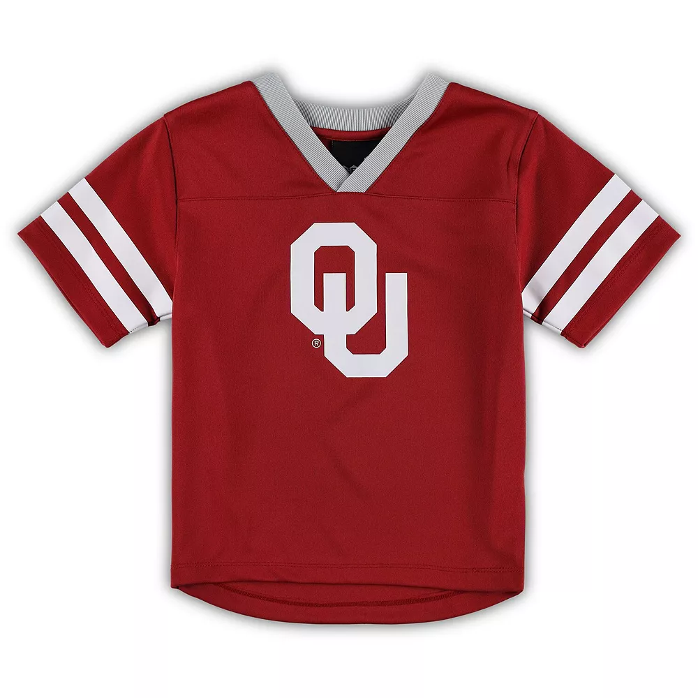 Preschool Crimson/Gray Oklahoma Sooners Red Zone Jersey & Pants Set 3 Preschool Crimson/Gray Oklahoma Sooners Red Zone Jersey & Pants Set - Image 3