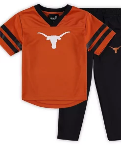 Preschool Texas Orange/Black Texas Longhorns Red Zone Jersey & Pants Set