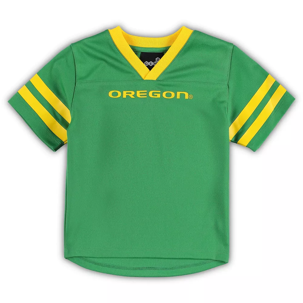 Preschool Green/Yellow Oregon Ducks Red Zone Jersey & Pants Set 3 Preschool Green/Yellow Oregon Ducks Red Zone Jersey & Pants Set - Image 3