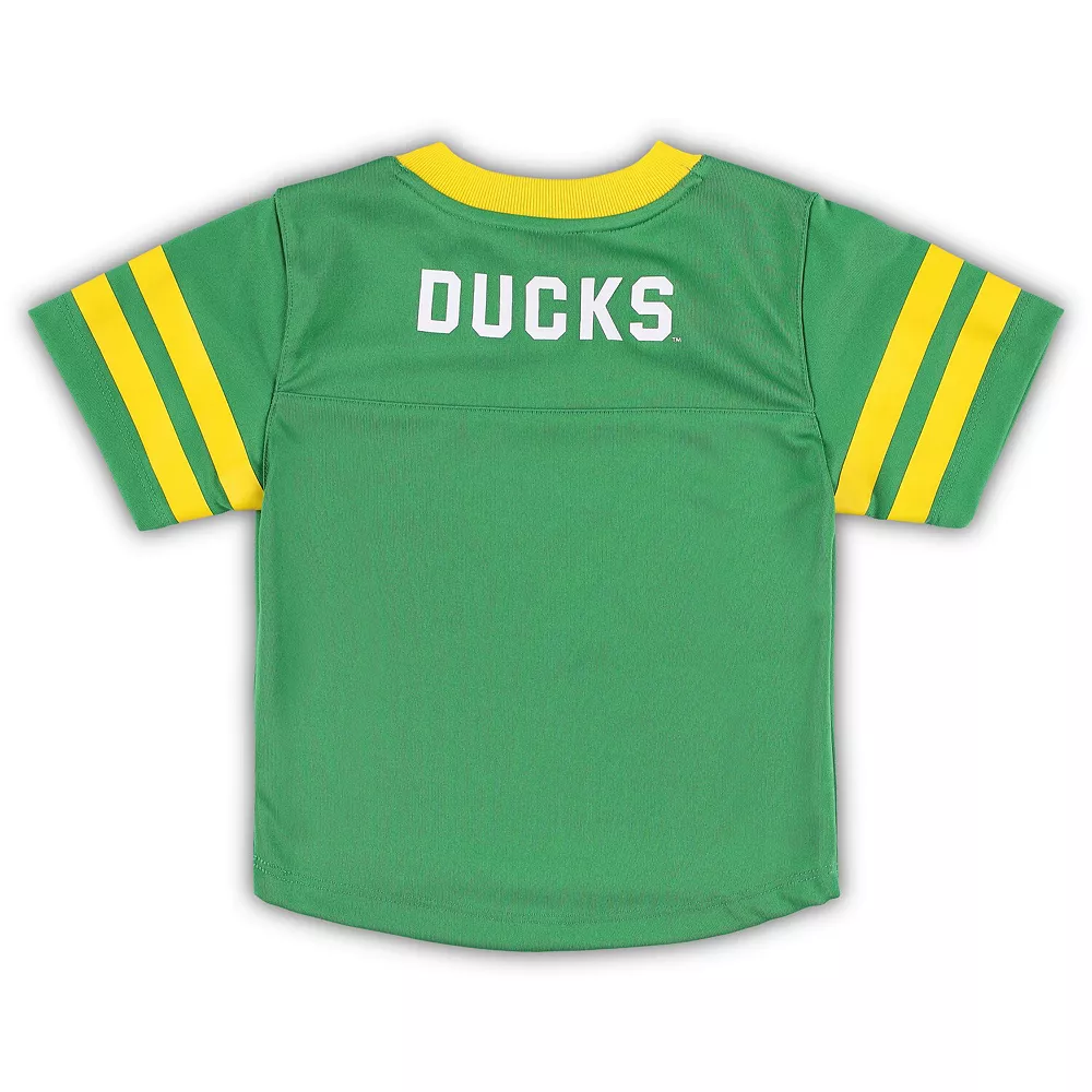 Preschool Green/Yellow Oregon Ducks Red Zone Jersey & Pants Set 4 Preschool Green/Yellow Oregon Ducks Red Zone Jersey & Pants Set - Image 4
