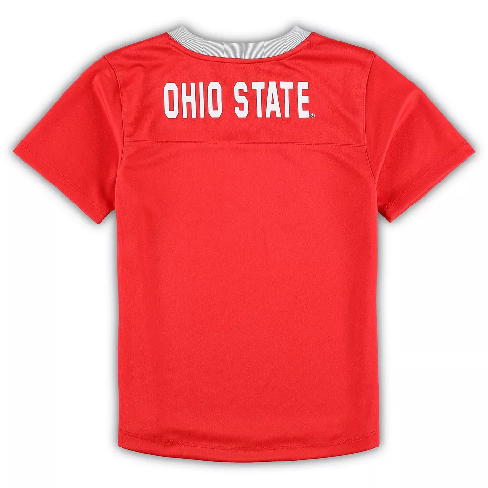 Preschool Scarlet/Gray Ohio State Buckeyes Red Zone Jersey & Pants Set 4 Preschool Scarlet/Gray Ohio State Buckeyes Red Zone Jersey & Pants Set - Image 4
