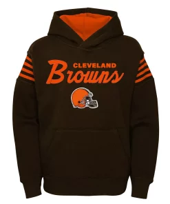 Youth Brown Cleveland Browns The Champ Is Here Pullover Hoodie -MLB Shop 5930246 ALT2