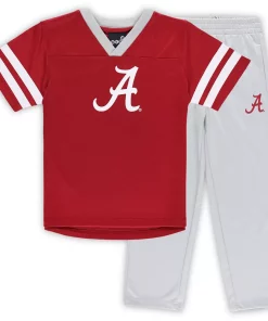 Preschool Crimson/Gray Alabama Crimson Tide Red Zone Jersey & Pants Set