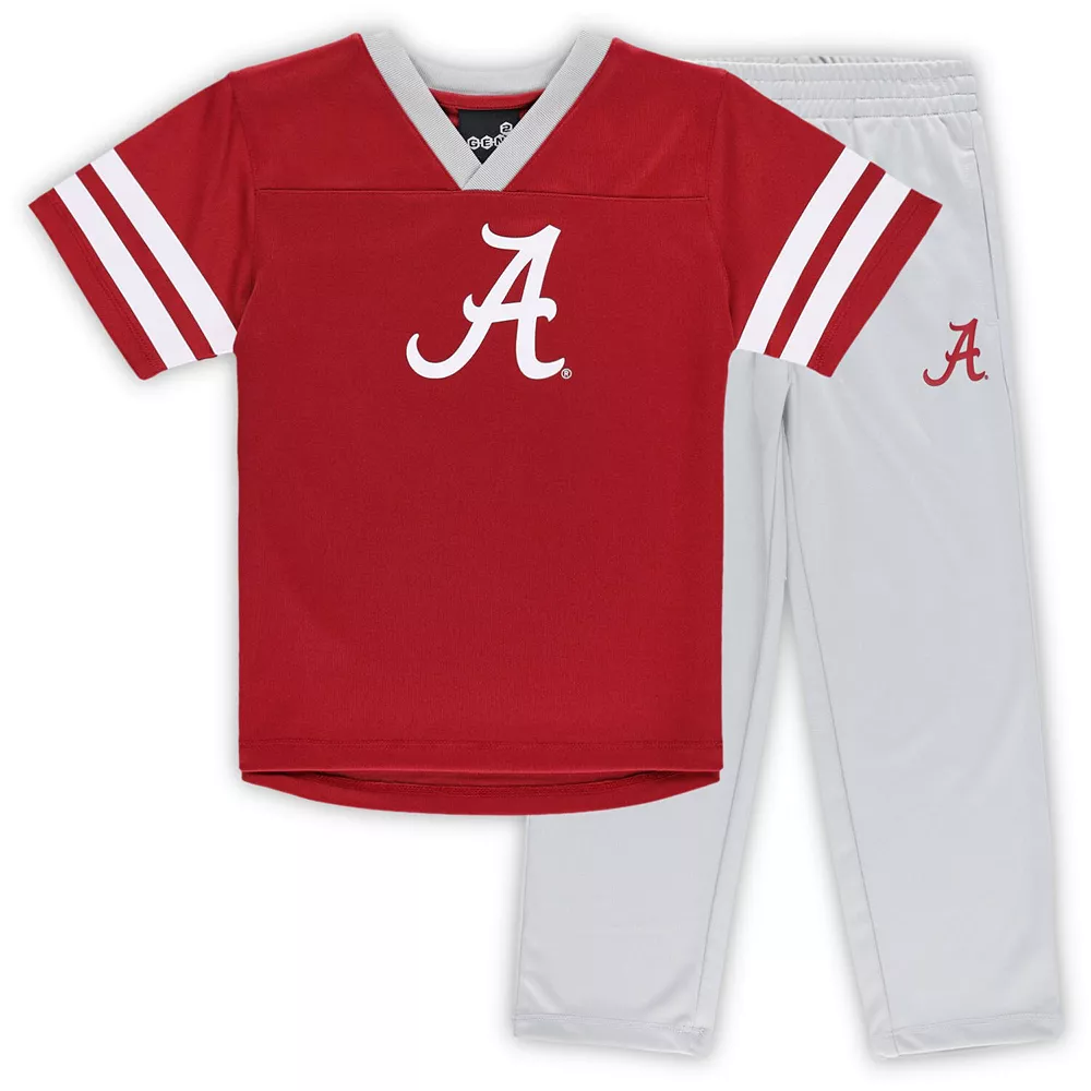 Preschool Crimson/Gray Alabama Crimson Tide Red Zone Jersey & Pants Set 1 Preschool Crimson/Gray Alabama Crimson Tide Red Zone Jersey & Pants Set