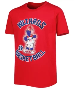 Youth Red Washington Wizards Mascot Show T-Shirt 5 Youth Red Washington Wizards Mascot Show T-Shirt -MLB Shop 5937036 ALT2