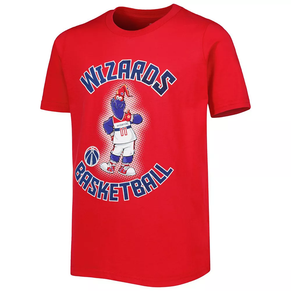 Youth Red Washington Wizards Mascot Show T-Shirt 3 Youth Red Washington Wizards Mascot Show T-Shirt - Image 3
