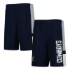 Youth Navy Dallas Cowboys Lateral Mesh Performance Shorts