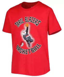 Youth Red Portland Trail Blazers Mascot Show T-Shirt 5 Youth Red Portland Trail Blazers Mascot Show T-Shirt -MLB Shop 5937604 ALT2