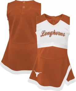 Alternative view of Girls Youth Texas Orange Texas Longhorns Cheer Captain Jumper Dress