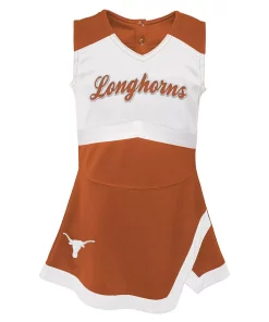 Girls Youth Texas Orange Texas Longhorns Cheer Captain Jumper Dress 5 Girls Youth Texas Orange Texas Longhorns Cheer Captain Jumper Dress -MLB Shop 5938055 ALT2