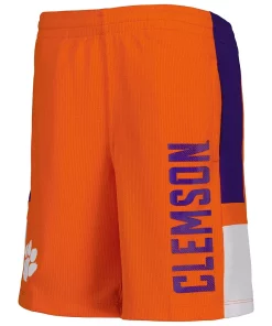 Youth Orange Clemson Tigers Lateral Mesh Performance Shorts -MLB Shop 5938233 ALT2