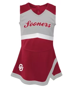Girls Youth Crimson Oklahoma Sooners Cheer Captain Jumper Dress 5 Girls Youth Crimson Oklahoma Sooners Cheer Captain Jumper Dress -MLB Shop 5938807 ALT2