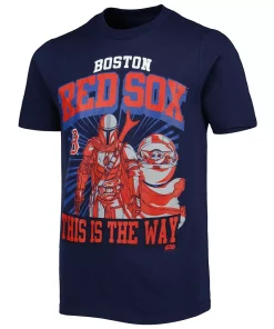 Youth Navy Boston Red Sox Star Wars This is the Way T-Shirt -MLB Shop 5938960 ALT2
