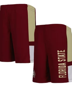 Youth Garnet Florida State Seminoles Lateral Mesh Performance Shorts