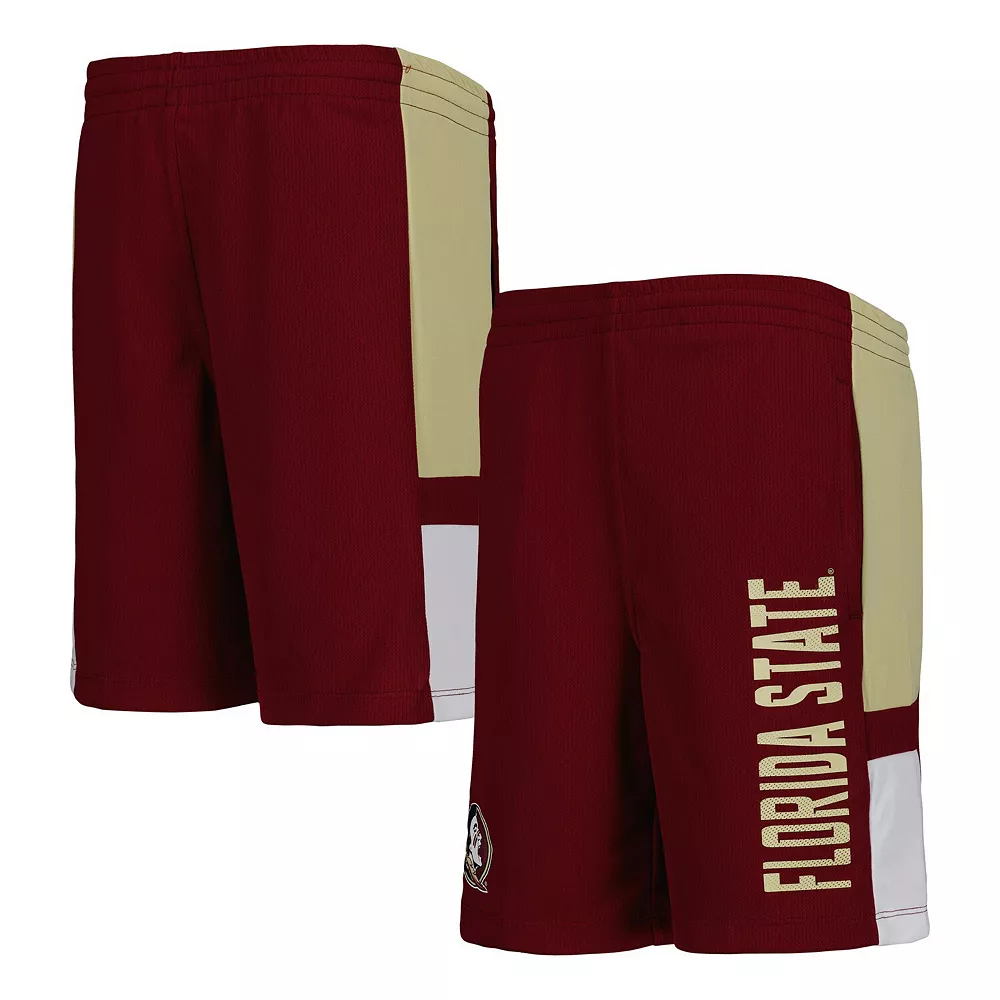 Youth Garnet Florida State Seminoles Lateral Mesh Performance Shorts 1 Youth Garnet Florida State Seminoles Lateral Mesh Performance Shorts
