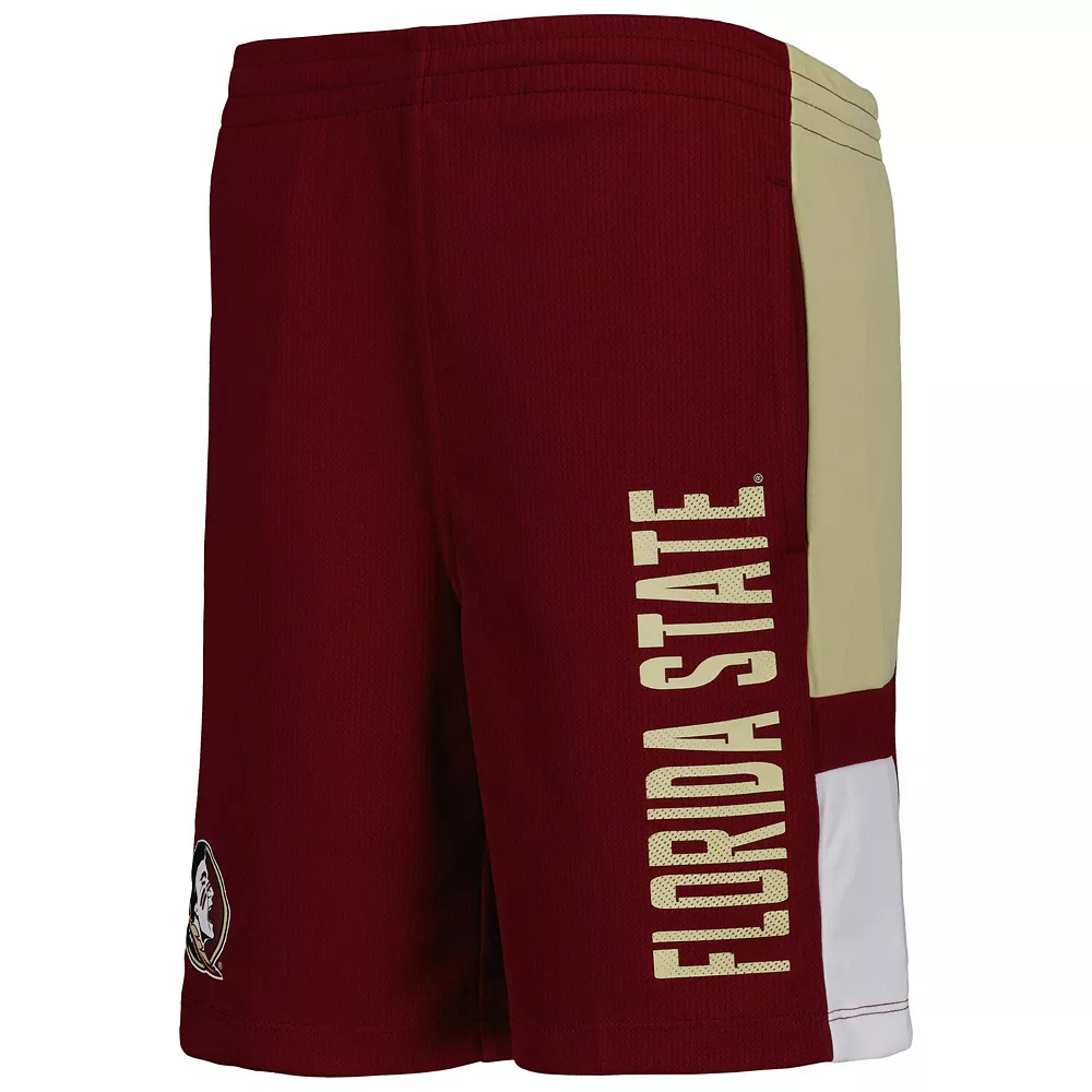 Youth Garnet Florida State Seminoles Lateral Mesh Performance Shorts 3 Youth Garnet Florida State Seminoles Lateral Mesh Performance Shorts - Image 3