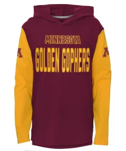 Youth Maroon Minnesota Golden Gophers Heritage Hoodie Long Sleeve T-Shirt