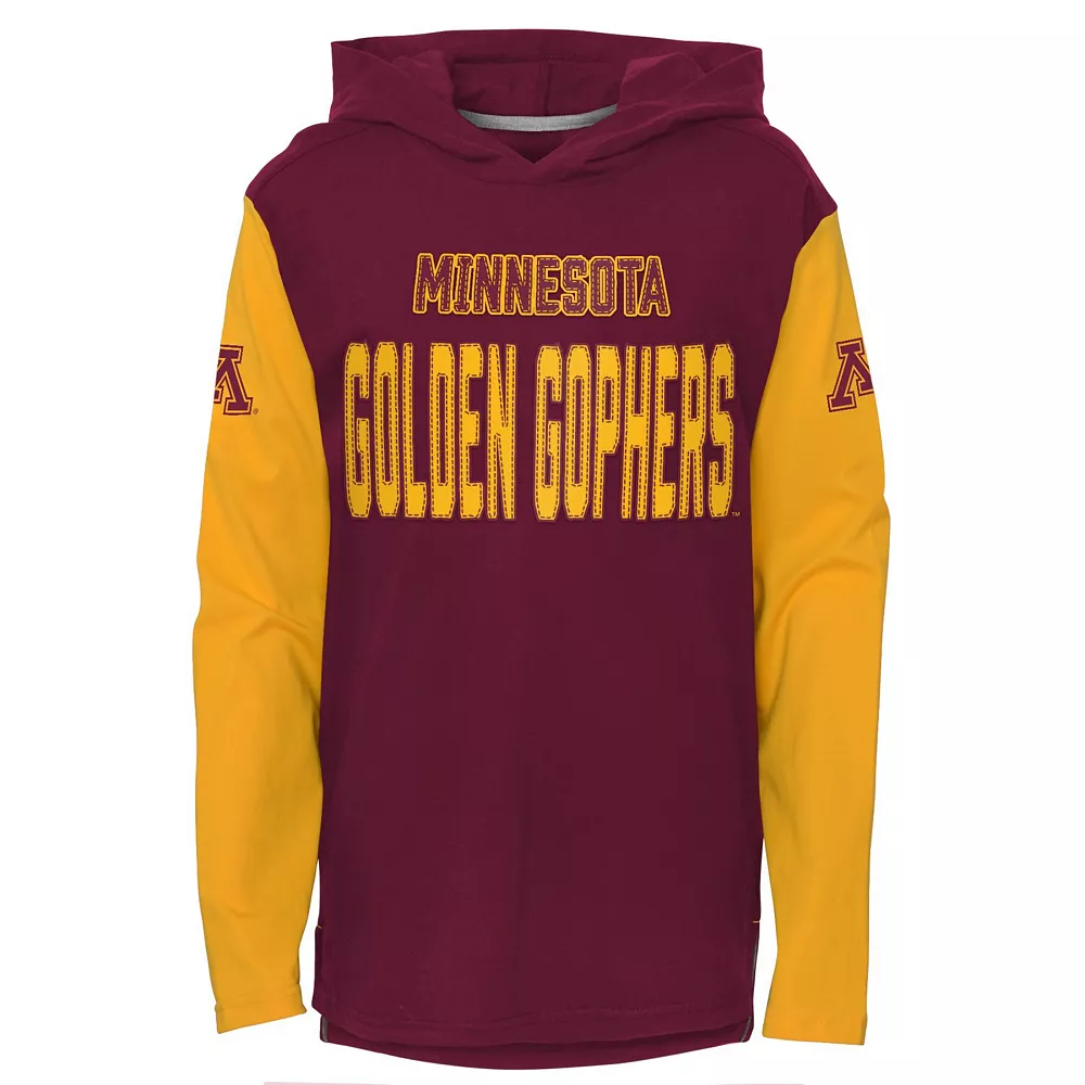 Youth Maroon Minnesota Golden Gophers Heritage Hoodie Long Sleeve T-Shirt 1 Youth Maroon Minnesota Golden Gophers Heritage Hoodie Long Sleeve T-Shirt