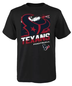 Youth Houston Texans Black Rowdy T-Shirt