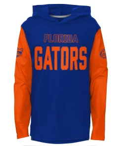 Youth Royal Florida Gators Heritage Hoodie Long Sleeve T-Shirt