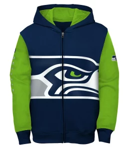 Youth College Navy/Neon Green Seattle Seahawks Poster Board Full-Zip Hoodie 5 Youth College Navy/Neon Green Seattle Seahawks Poster Board Full-Zip Hoodie -MLB Shop 5951894 ALT2