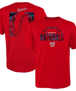 Youth Red Washington Nationals Blitz Ball T-Shirt -MLB Shop 5952191 ALT