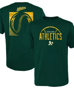 Youth Green Oakland Athletics Blitz Ball T-Shirt -MLB Shop 5952918 ALT