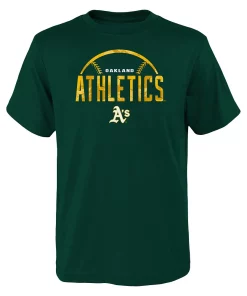 Youth Green Oakland Athletics Blitz Ball T-Shirt -MLB Shop 5952918 ALT2