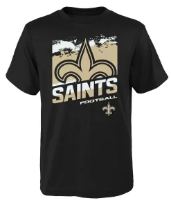 Youth New Orleans Saints Black Rowdy T-Shirt