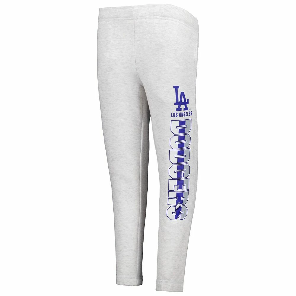 Youth Ash Los Angeles Dodgers Game Time Fleece Pants 3 Youth Ash Los Angeles Dodgers Game Time Fleece Pants - Image 3