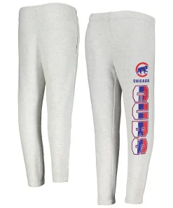 Youth Ash Chicago Cubs Game Time Fleece Pants