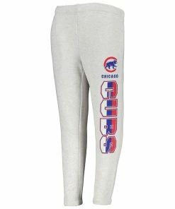 Youth Ash Chicago Cubs Game Time Fleece Pants -MLB Shop 5969173 ALT2
