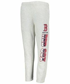 Youth Ash Boston Red Sox Game Time Fleece Pants -MLB Shop 5969405 ALT2