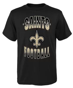 Youth Black New Orleans Saints Forward Progress T-Shirt