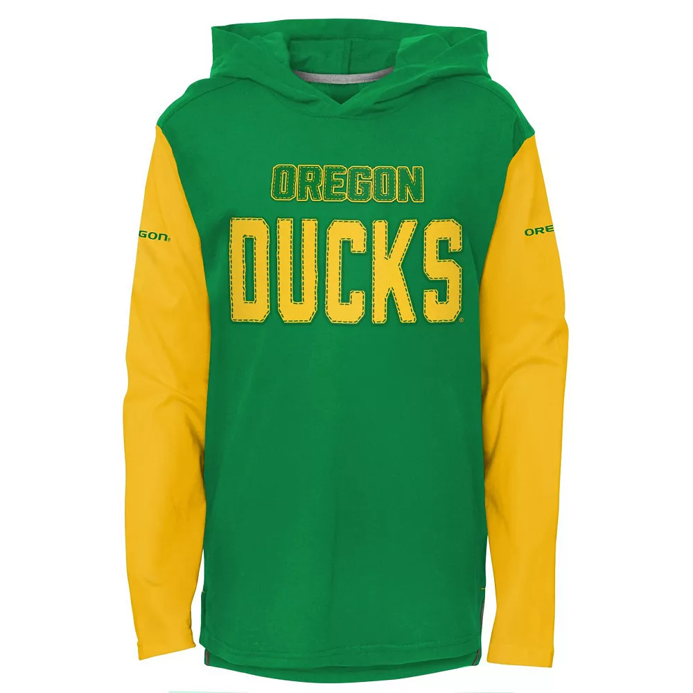 Youth Green Oregon Ducks Heritage Hoodie Long Sleeve T-Shirt 1 Youth Green Oregon Ducks Heritage Hoodie Long Sleeve T-Shirt