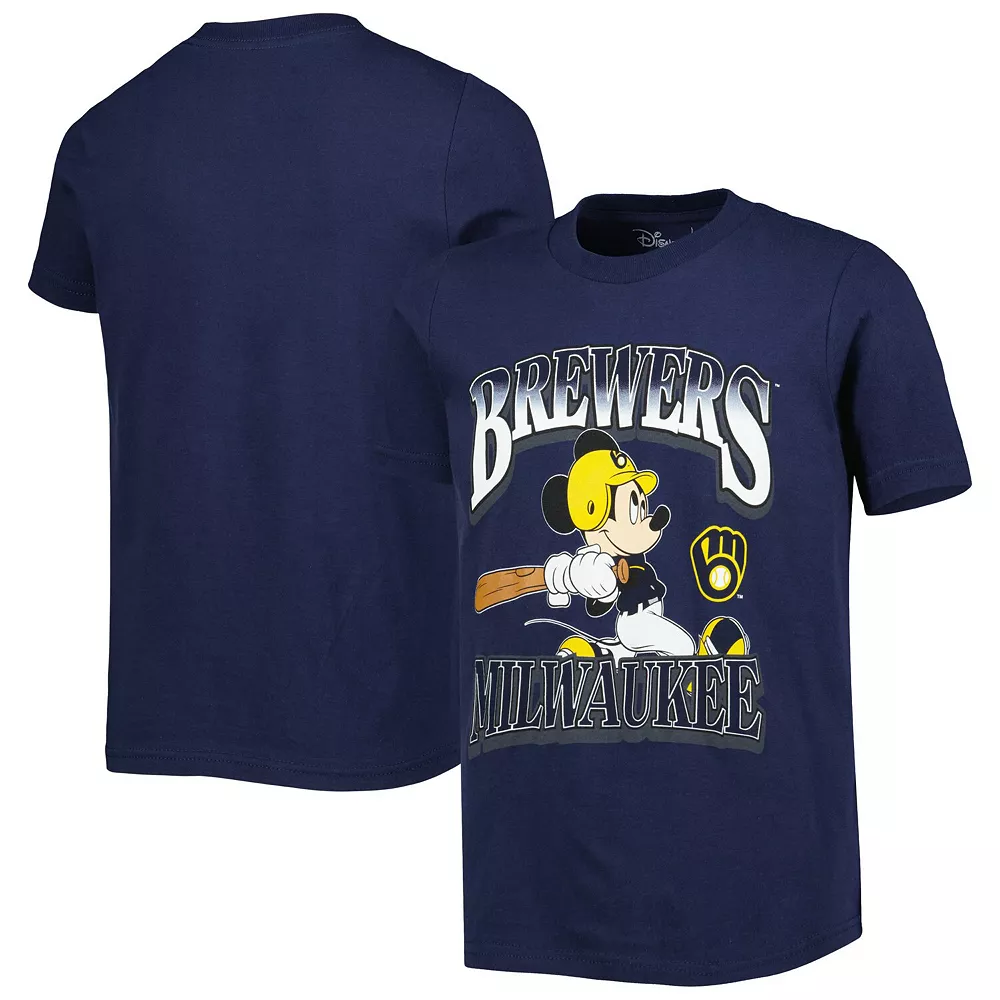 Youth Navy Milwaukee Brewers Disney Game Day T-Shirt 2 Youth Navy Milwaukee Brewers Disney Game Day T-Shirt - Image 2
