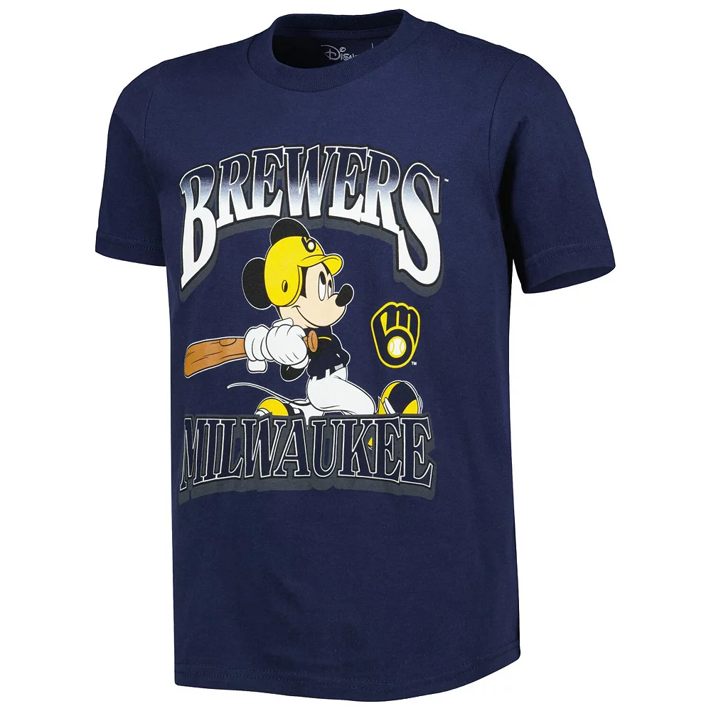 Youth Navy Milwaukee Brewers Disney Game Day T-Shirt 3 Youth Navy Milwaukee Brewers Disney Game Day T-Shirt - Image 3