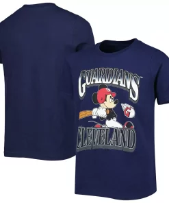 Youth Navy Cleveland Guardians Disney Game Day T-Shirt -MLB Shop 5970387 ALT