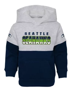 Toddler Heather Gray/College Navy Seattle Seahawks Playmaker Hoodie and Pants Set -MLB Shop 5980674 ALT2