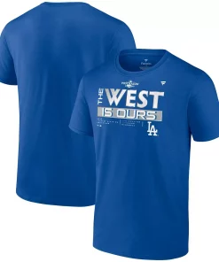 Alternative view of Youth Royal Los Angeles Dodgers 2022 NL West Division Champions Locker Room T-Shirt