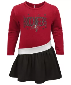 Girls Toddler Red/Black Tampa Bay Buccaneers Heart To Heart Jersey Tunic Dress 5 Girls Toddler Red/Black Tampa Bay Buccaneers Heart To Heart Jersey Tunic Dress -MLB Shop 5981590 ALT2