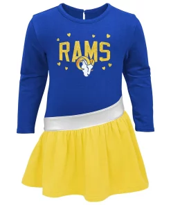 Girls Toddler Royal/Gold Los Angeles Rams Heart To Heart Jersey Tunic Dress 5 Girls Toddler Royal/Gold Los Angeles Rams Heart To Heart Jersey Tunic Dress -MLB Shop 5981710 ALT2