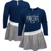 Toddler Navy Penn State Nittany Lions Heart to Heart French Terry Dress