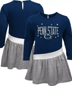 Toddler Navy Penn State Nittany Lions Heart to Heart French Terry Dress -MLB Shop 5981766 ALT
