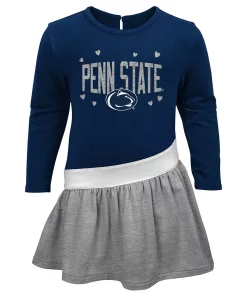 Toddler Navy Penn State Nittany Lions Heart to Heart French Terry Dress -MLB Shop 5981766 ALT2