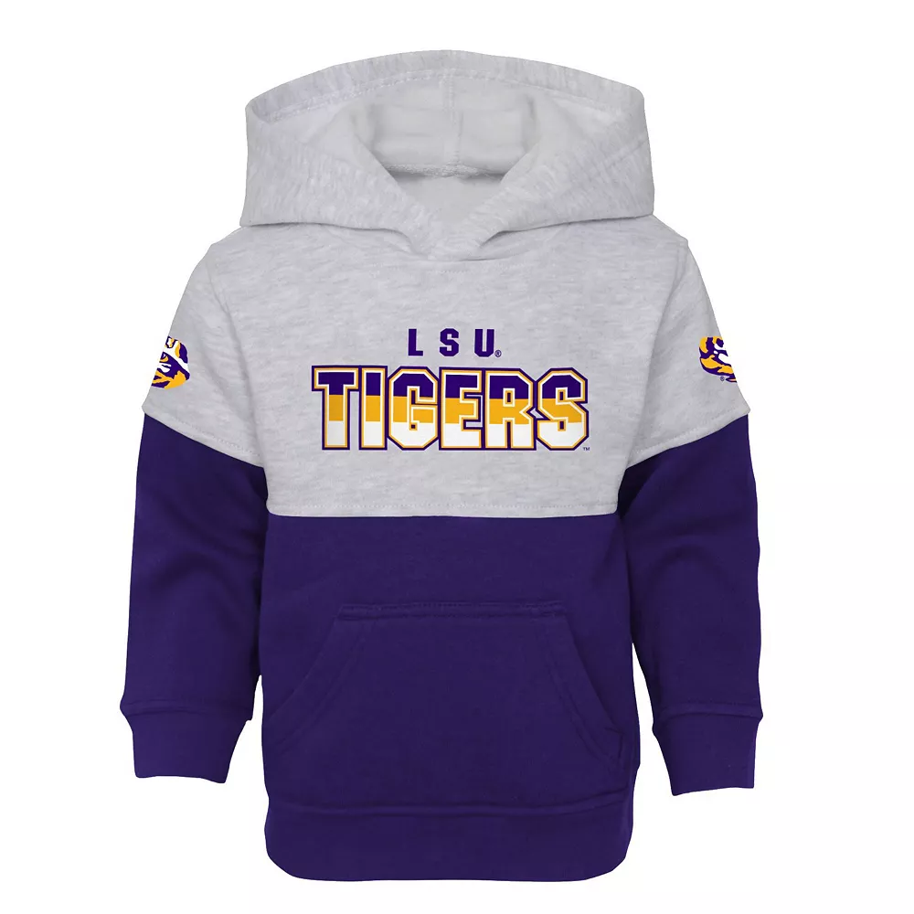 Toddler Heather Gray/Purple LSU Tigers Playmaker Pullover Hoodie & Pants Set 3 Toddler Heather Gray/Purple LSU Tigers Playmaker Pullover Hoodie & Pants Set - Image 3