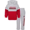 Toddler Heather Gray/Scarlet Ohio State Buckeyes Playmaker Pullover Hoodie & Pants Set