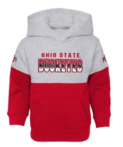 Toddler Heather Gray/Scarlet Ohio State Buckeyes Playmaker Pullover Hoodie & Pants Set -MLB Shop 5981882 ALT2