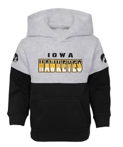 Toddler Heather Gray/Black Iowa Hawkeyes Playmaker Pullover Hoodie & Pants Set -MLB Shop 5982423 ALT2